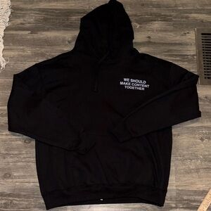 A**holes Live Forever 
We should make content together hoodie 
Unisex XL